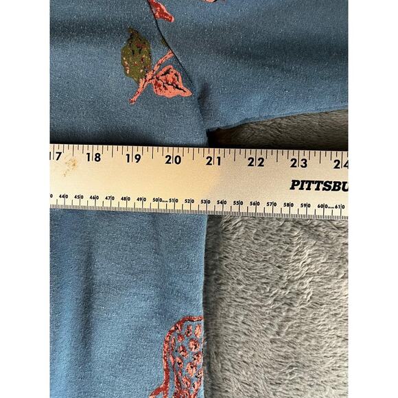 Vintage Copacabana Giraffe Print Dress Size Large Blue Gray Maxi Made in USA - Picture 8 of 9